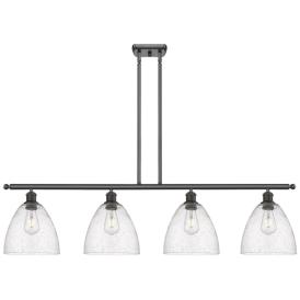 Bristol Glass 9" 4 Light 48" LED Island Light - Oil Rubbed Bronze Bristol Glass 9" 4 Light 48" LED Island Light - Oil Rubbed Bronze