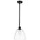 Bristol Glass 9" Mini Pendant - Oil Rubbed Bronze - Clear Shade