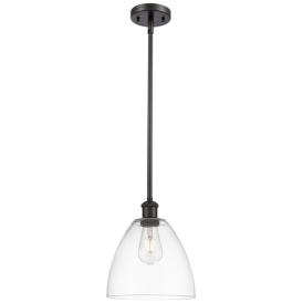 Bristol Glass 9" Mini Pendant - Oil Rubbed Bronze - Clear Shade Bristol Glass 9" Mini Pendant - Oil Rubbed Bronze - Clear Shade