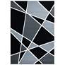 2_Bristol Kanza 10872 5'3"x7'6" Smoke Gray Black Area Rug