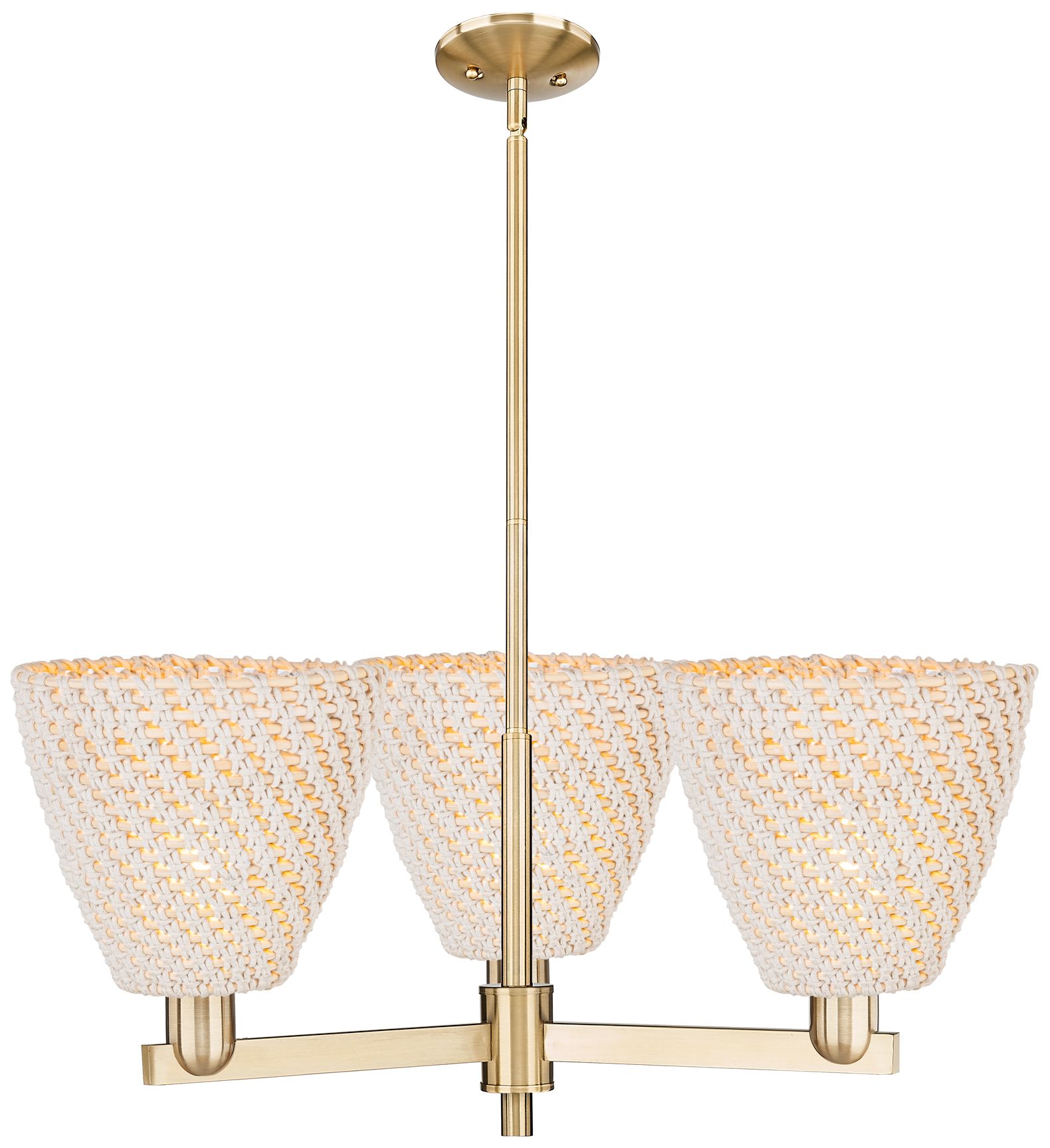Bristol Natural - 3 Light - 31 inch - Champagne Bronze - Island Light