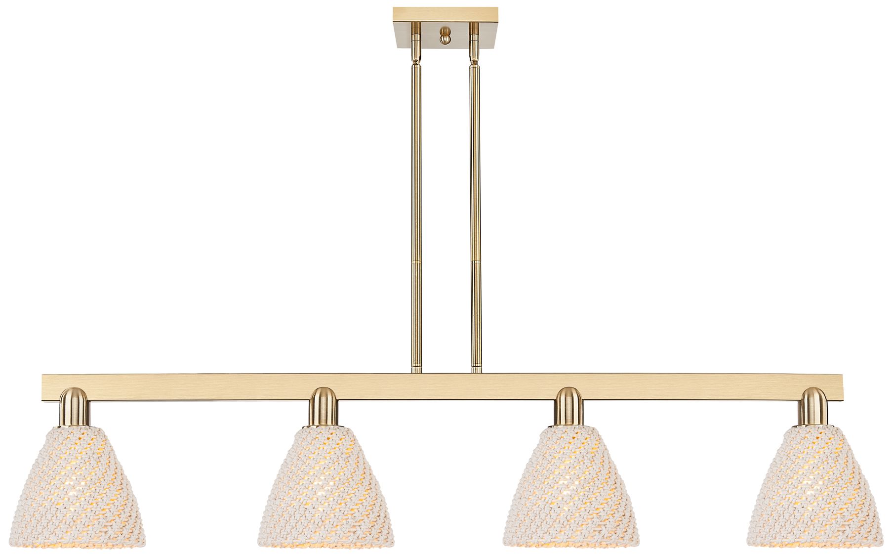 Bristol Natural - 4 Light - 48 inch - Champagne Bronze - Island Light