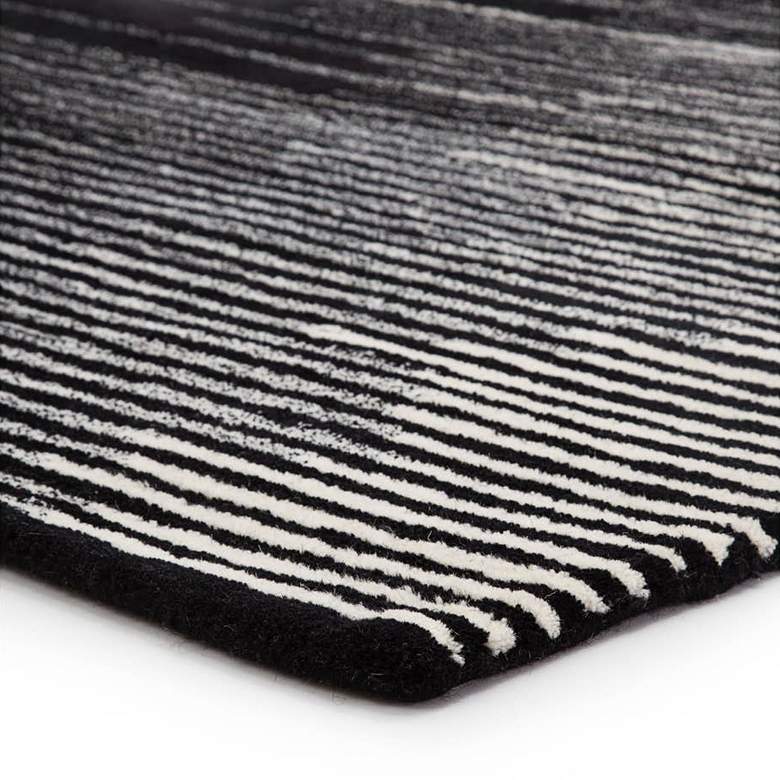 Image 2 Bristol Tabo BRI21 5&#39;x8&#39; Black and Cream Striped Area Rug more views