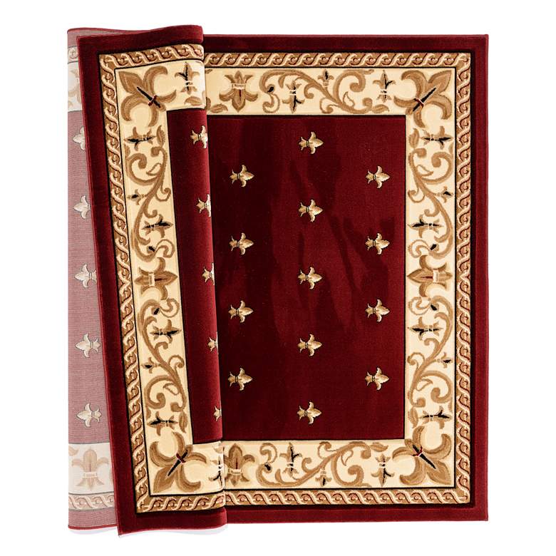 Image 2 Bristol Wington 11634 5'3"x7'6" Burgundy Area Rug more views