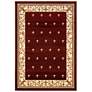 Thumbnail1 of Bristol Wington 1634 2'7"x4'2" Burgundy Rectangular Mat R