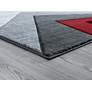 3_Bristol Zine 10030 5'3"x7'6" Red Gray Rectangular Area Ru more views