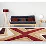 Thumbnail1 of Bristol Zine 10034 1'10"x2'8" Burgundy Brown Area Rug