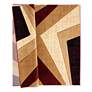 5_Bristol Zine 10034 5'3"x7'6" Burgundy Brown Area Rug more views