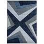 2_Bristol Zine 10064 5'3"x7'6" Navy Blue Rectangular Area R