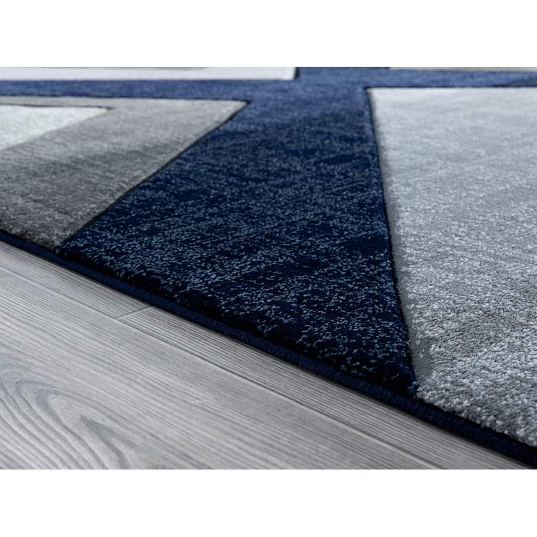 Image 4 Bristol Zine 10064 5'3"x7'6" Navy Blue Rectangular Area R more views
