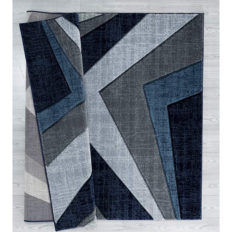 Image 5 Bristol Zine 10064 5'3"x7'6" Navy Blue Rectangular Area R more views
