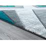 4_Bristol Zine 10069 5'3"x7'6" Turquoise Rectangular Area R more views