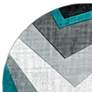 Thumbnail2 of Bristol Zine 10069 7'10"x7'10" Turquoise Round Area Rug more views