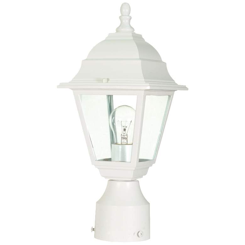 Image 1 Briton; 1 Light; 14 in.; Post Lantern with Clear Glass