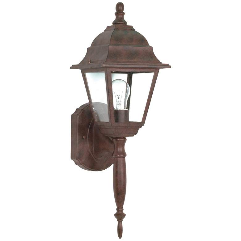 Image 1 Briton - 1 Light - 18 in. - Wall Lantern with Clear Seed Glass