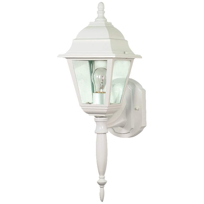 Image 1 Briton; 1 Light; 18 in.; Wall Lantern with Clear Seed Glass