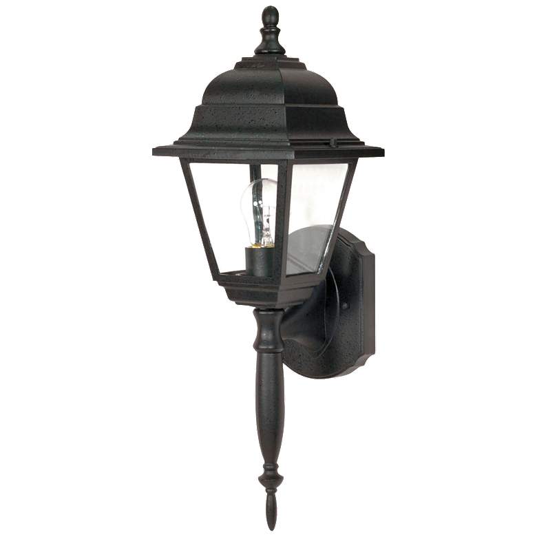 Image 1 Briton; 1 Light; 18 in.; Wall Lantern with Clear Seed Glass
