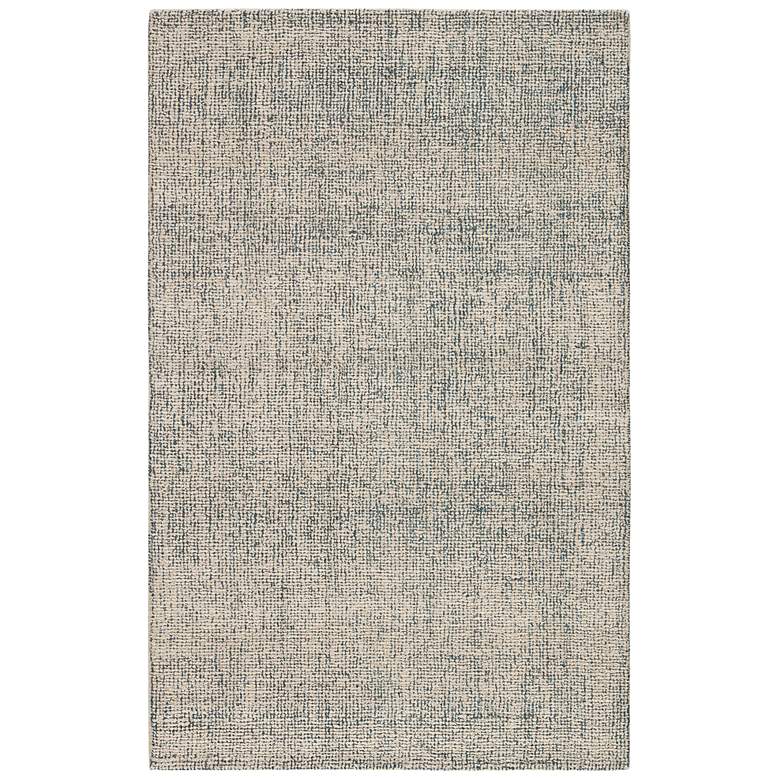 Image 2 Britta Oland BRT03 5'x8' Blue and Light Gray Wool Area Rug