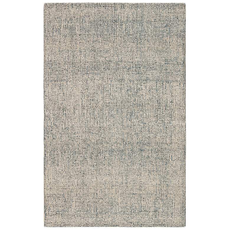 Image 2 Britta Oland BRT03 5&#39;x8&#39; Blue and Light Gray Wool Area Rug