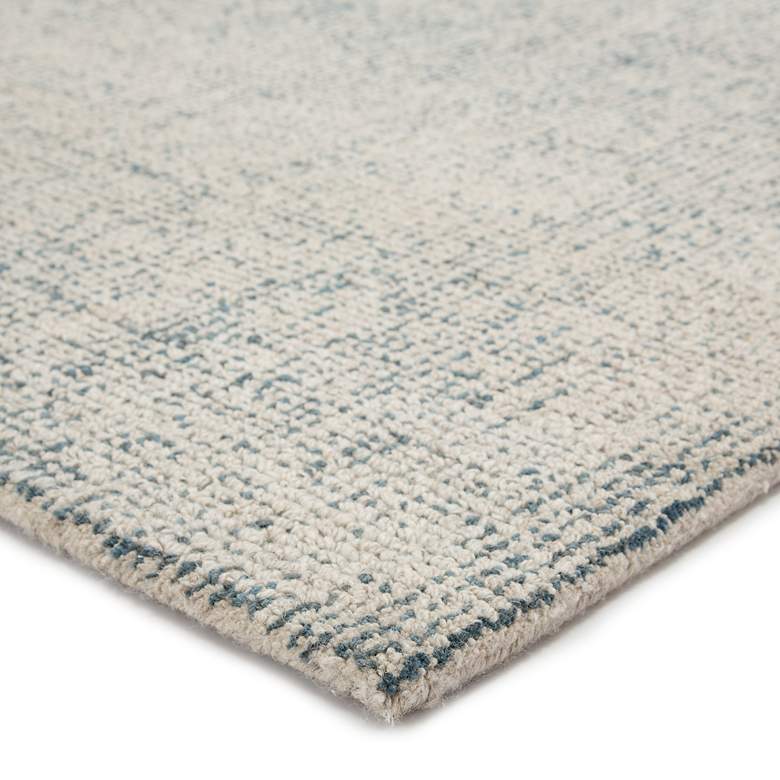 Image 3 Britta Oland BRT03 5&#39;x8&#39; Blue and Light Gray Wool Area Rug more views
