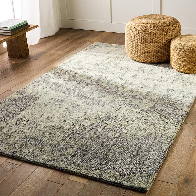 Image 1 Britta Plus Absolon BRP11 6&#39;x9&#39; Taupe and Green Area Rug