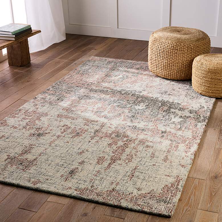 Image 1 Britta Plus Absolon BRP12 6'x9' Rust and Taupe Area Rug