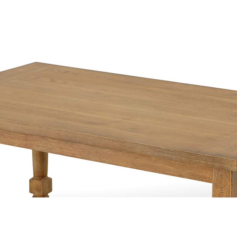 Image 4 Brittany 54" Wide Vintage Honey 2-Drawer Bar Table more views