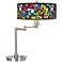 Britto Flowers Giclee Swing Arm LED Desk Lamp