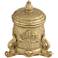 Britton 7" High Antiqued Gold Traditional Jewelry Box