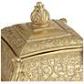 Britton Antiqued Gold Openwork Jewelry Boxes Set of 2