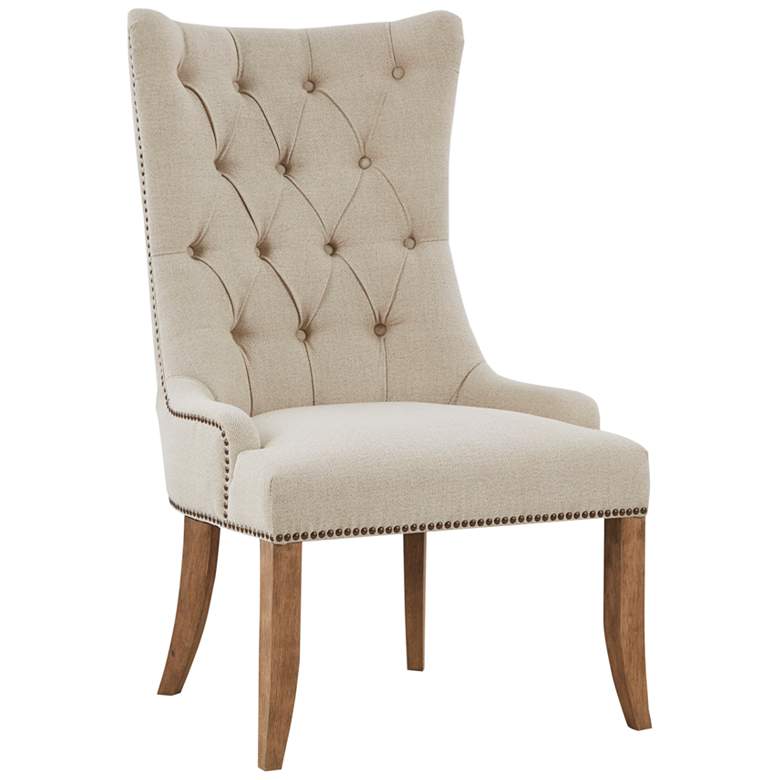 Image 2 Britton Cream Tufted Fabric Accent Dining Chair