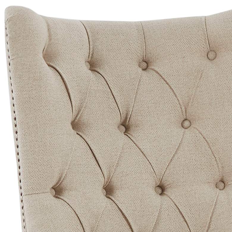 Image 3 Britton Cream Tufted Fabric Accent Dining Chair more views
