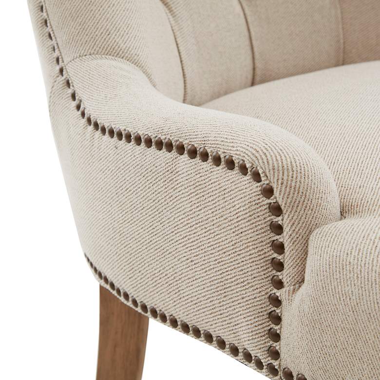 Image 5 Britton Cream Tufted Fabric Accent Dining Chair more views