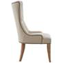 Britton Cream Tufted Fabric Accent Dining Chair