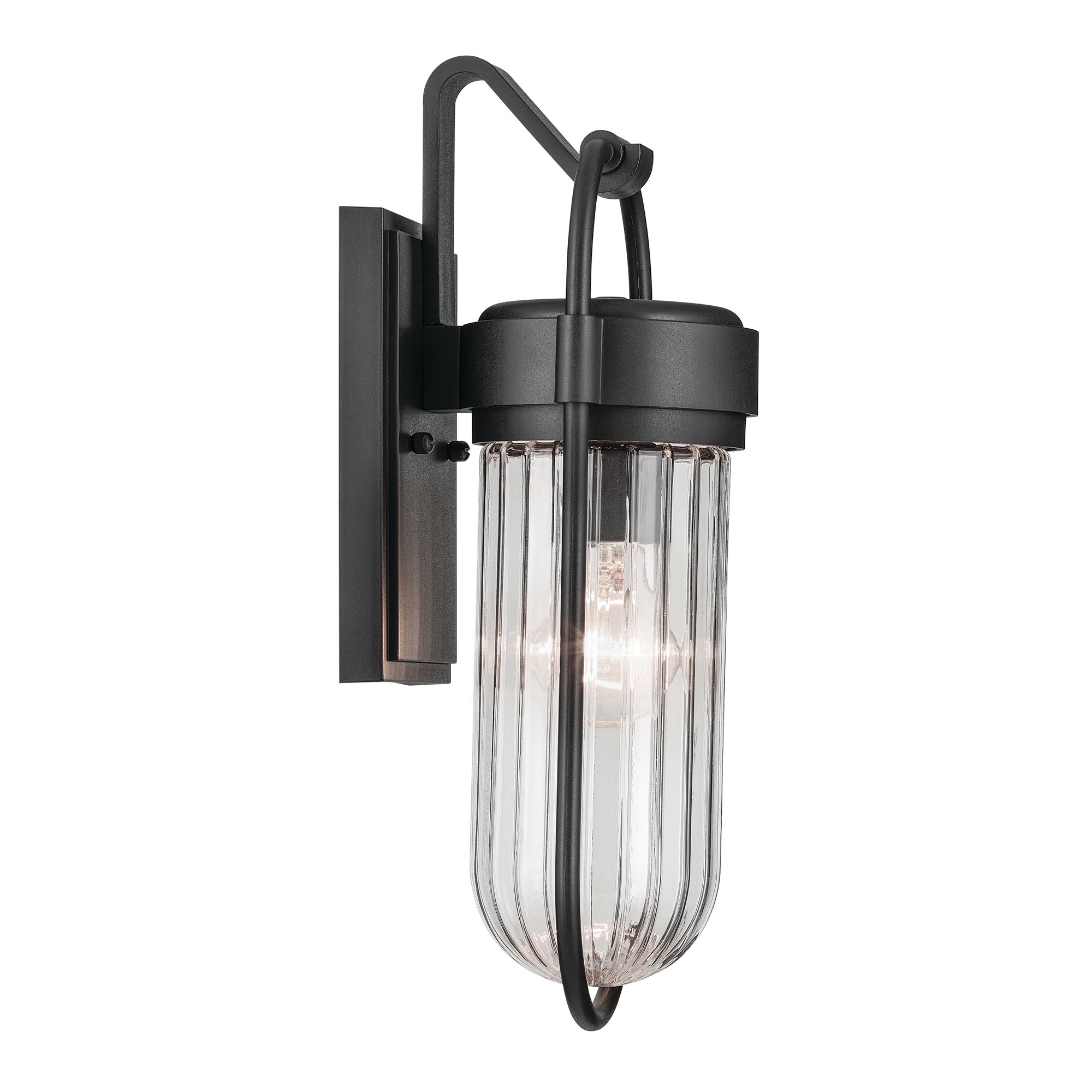 Image 4 Brix 16 inch 1 Light Outdoor Wall Light in Textured Black more views