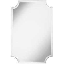 Brix 24&quot; x 36&quot; Frameless Cut Corner Vanity Mirror