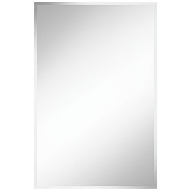 Image 2 Brix 24 inch x 36 inch Frameless Rectangle Vanity Wall Mirror