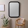 7_Brixten Black Wood 28" x 40" Rectangular Wall Mirror more views
