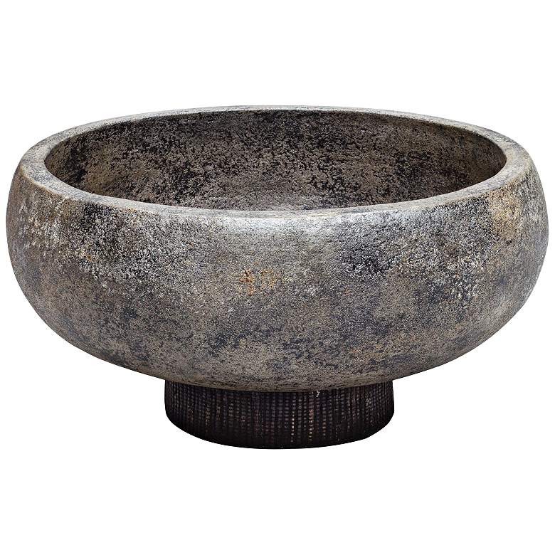 Image 3 Brixton 14" Wide Black Terracotta Modern Decorative Bowl