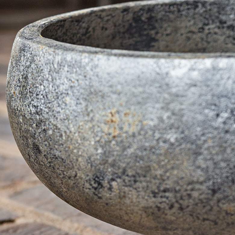 Image 4 Brixton 14" Wide Black Terracotta Modern Decorative Bowl more views