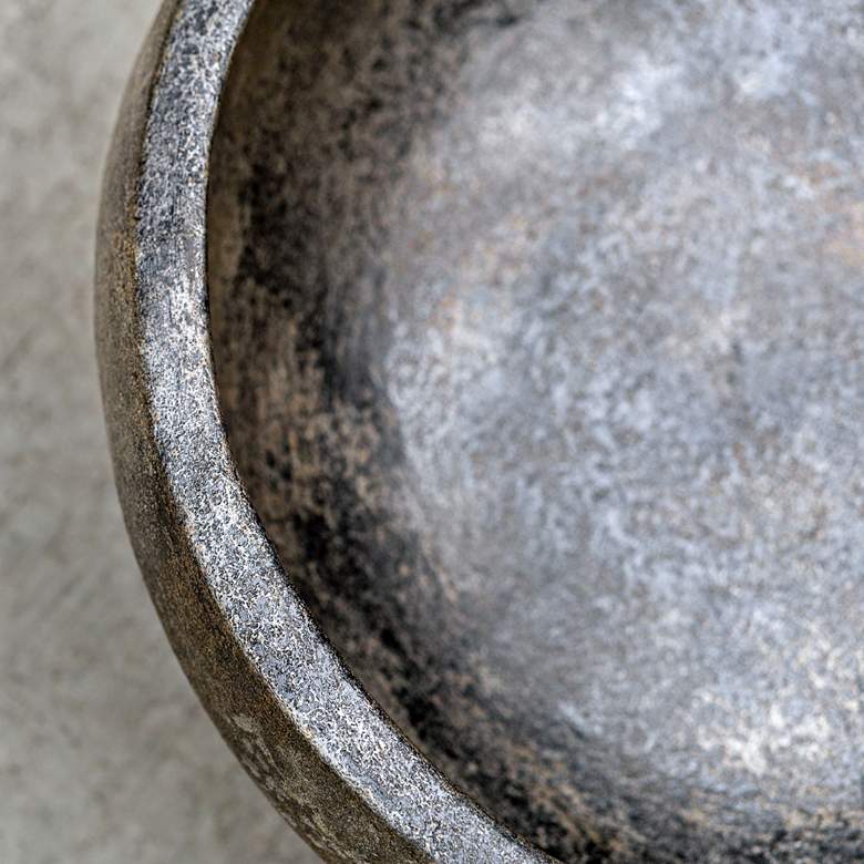 Image 5 Brixton 14" Wide Black Terracotta Modern Decorative Bowl more views