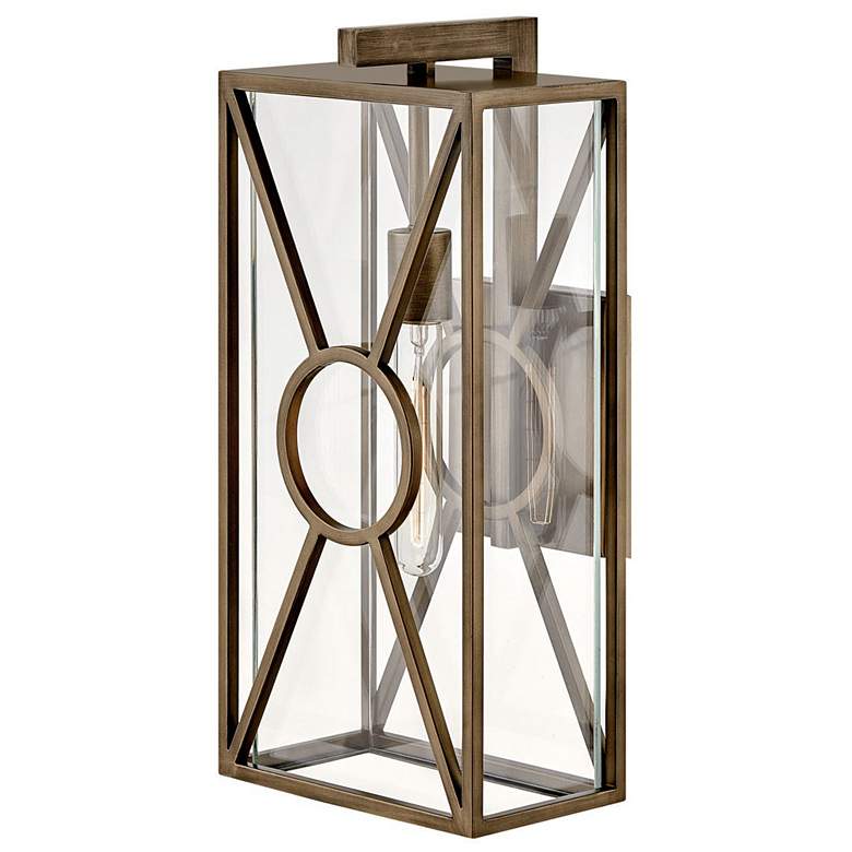 Image 1 Brixton 18 3/4" High Burnished Bronze Outdoor Wall Light