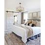 7_Brixton 24" Wide Silver and Natural Jute 6-Light Chandelier more views