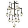 3_Brixton 36" Wide Gun Metal 13-Light Tiered Pendant