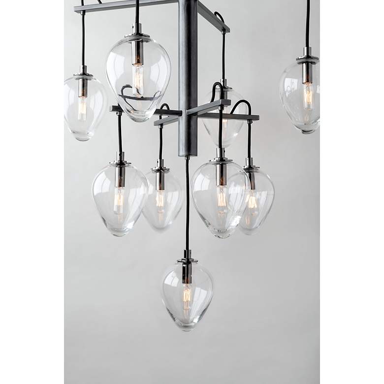 Image 5 Brixton 36" Wide Gun Metal 13-Light Tiered Pendant more views