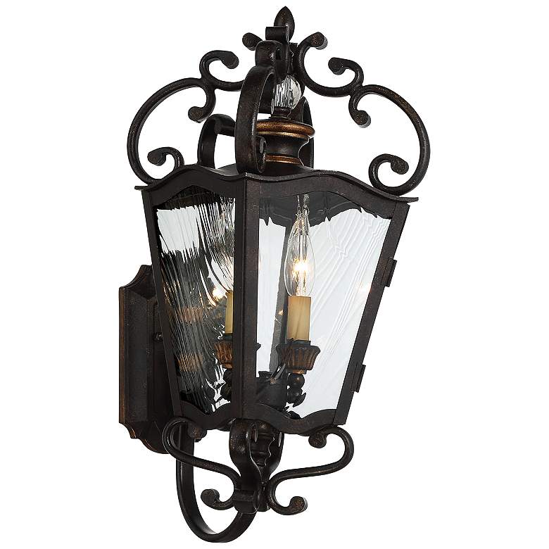 Image 1 Brixton Ivy 21 inch High Aged Patina Outdoor Wall Light