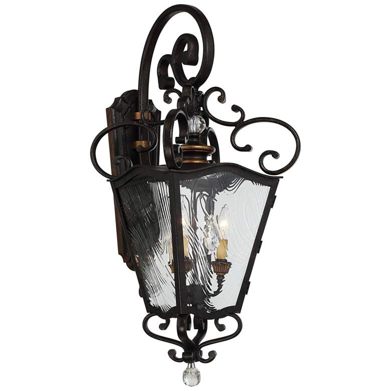 Image 1 Brixton Ivy 32 1/4" High Aged Patina Outdoor Wall Light