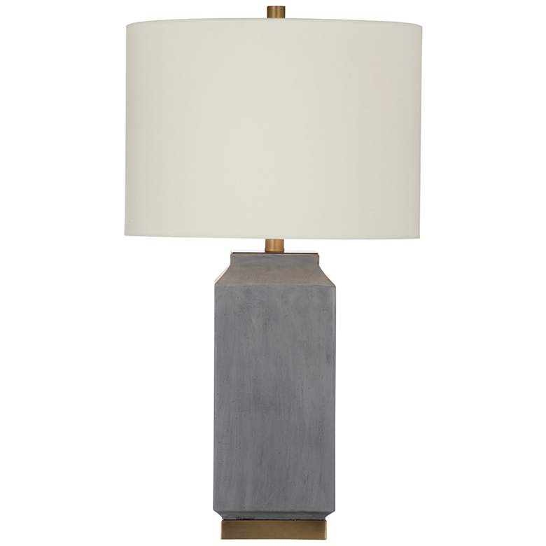 Image 2 Broad Peak Gray Cement Table Lamp