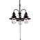 Broadcast 24" Wide Oil Rubbed Bronze Plug-In Outdoor Chandelier