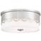 Broadus 14 1/4" Wide Drape Cut Brushed Nickel Ceiling Light